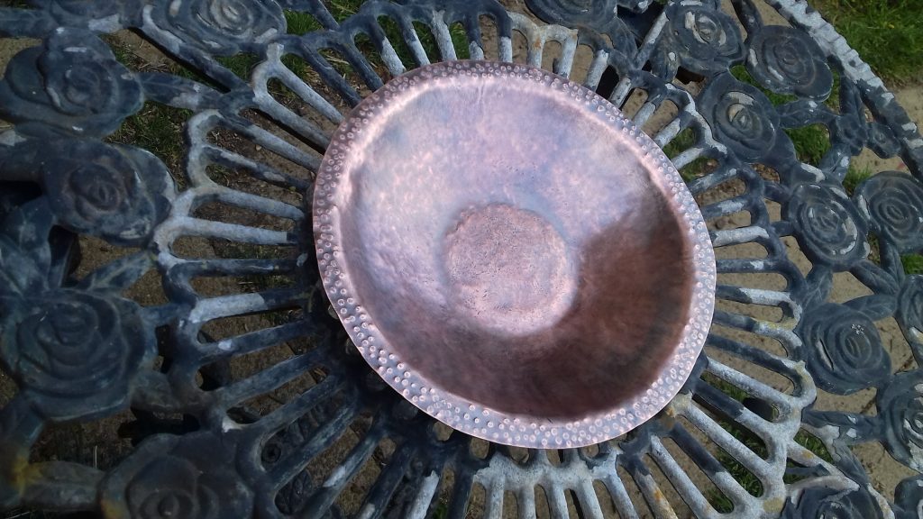 Reclaimed copper Bowl ready